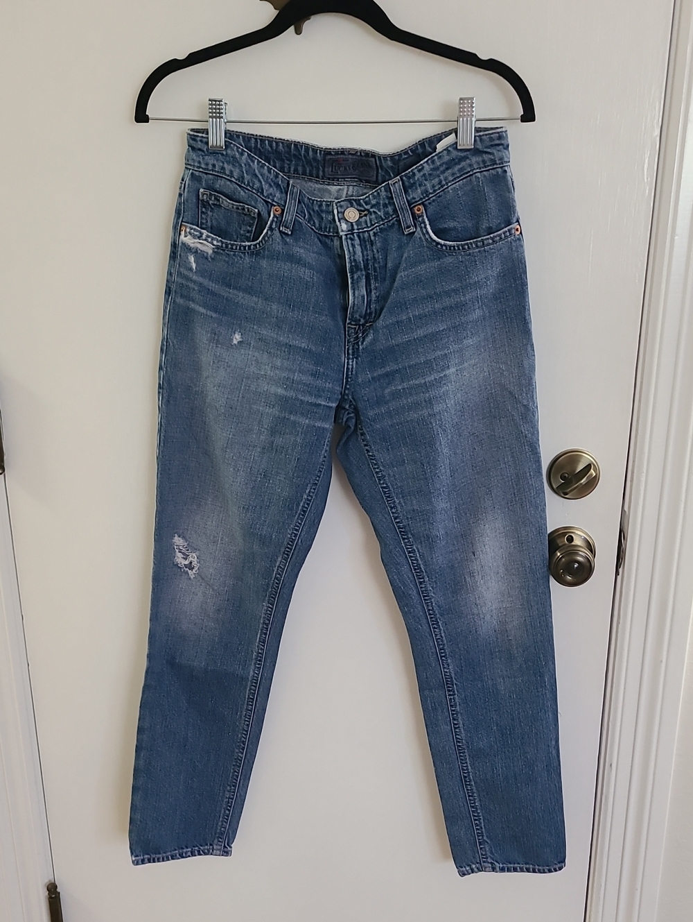 Lucky Brand Men's Faded Blue Slim Straight Jeans